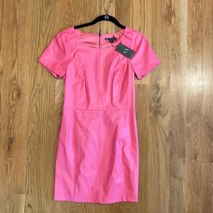 A/X pink leather mini dress size 4
